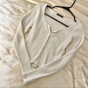 brandy melville cream zelly long sleeve